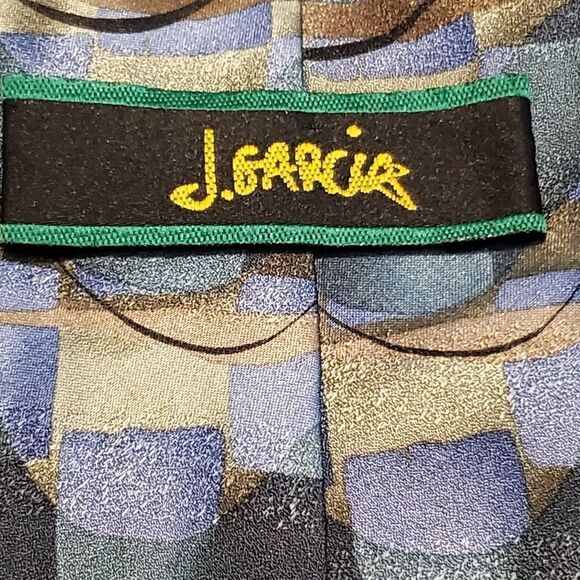 Jerry GARCIA Multi-Color THE BLUE ICEBERG Collection 36 Tie 59" x 4" EUC - Picture 4 of 5